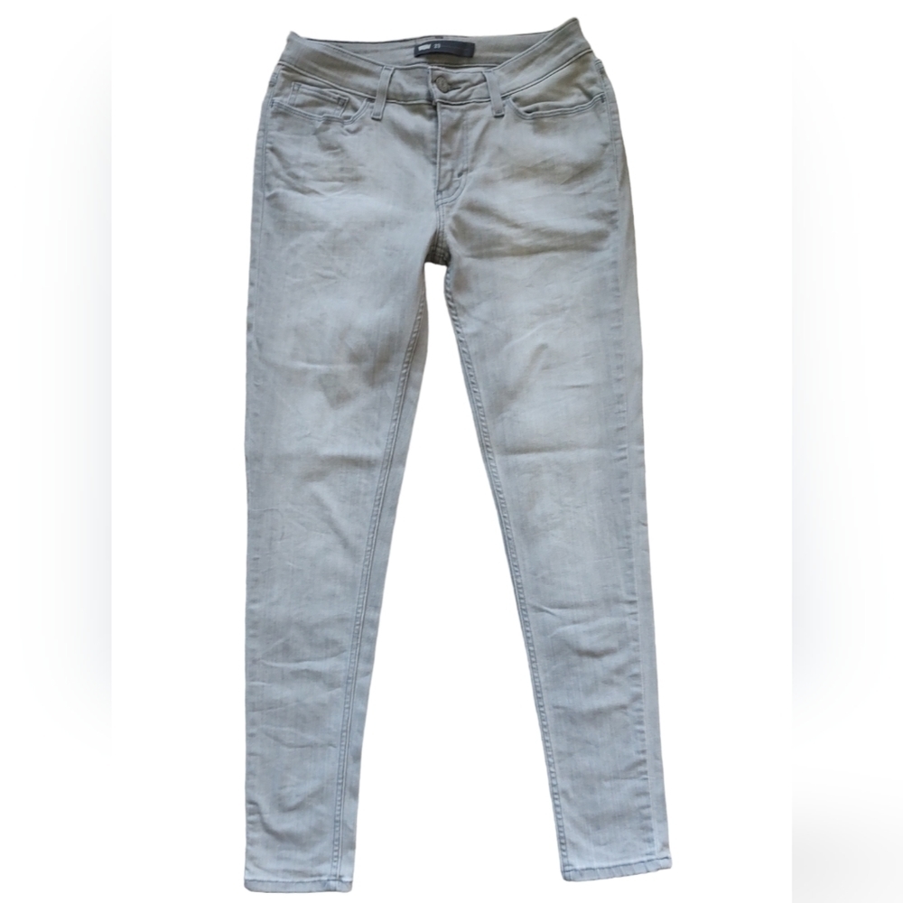 Levi's Lt Grey Ladies Skinny Stretch Ankle Jeans Sz.29Wx30L